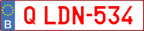 Trailer License Plate